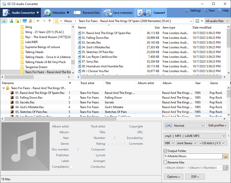 EZ CD Audio Converter Window Done
